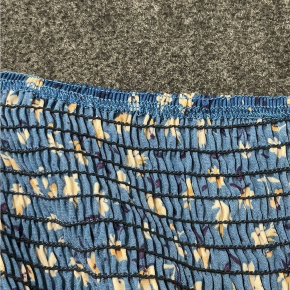 SHEIN Navy Floral Long Sleeve Dress - Picture 3 of 5